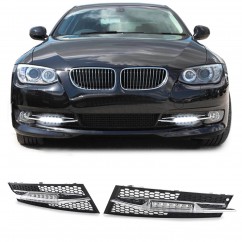 2x Grilles anti brouillards feux de jour BMW Série 3 E92 (10-13)