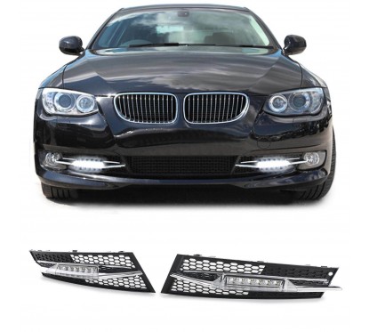 2x Grilles anti brouillards feux de jour BMW Série 3 E92 (10-13)