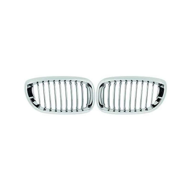 2x Grilles de calandre chromée BMW Série 3 E46 coupe cabriolet (03-06) 2x Grilles de calandre chromée BMW Série 3 E46 coupe cabriolet (03-06)