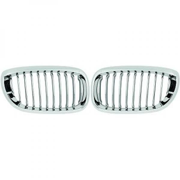 Calandre Avant Chromée Pour BMW E46 Coupé/Cabriolet (1999-2002) – Paire Gauche/droite, ABS, Remplacement OEM