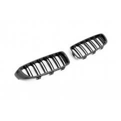 2x Grilles de Calandre look carbone BMW Série 4 F32 F33 F36 F82 (13-17)