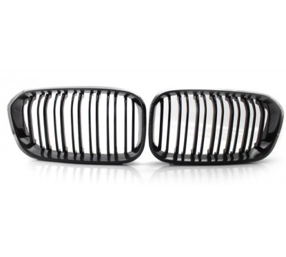 2x Grilles de Calandre look carbone BMW Série 1 F20 F21 15-17