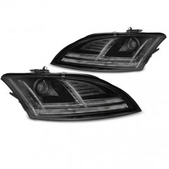 2x Phares avants LED Noir fumé Audi TT 8J (10-14)