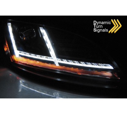 2x Phares avants LED Noir fumé Audi TT 8J (10-14)