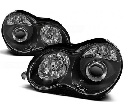 2x Phares Avant Mercedes Classe C W203 Look Facelift 00-04