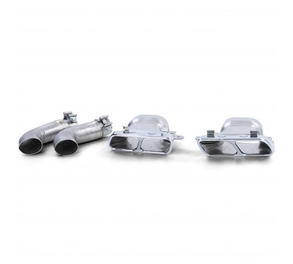 Diffuseur + Echappements chrome Mercedes CLA W117 Pack AMG (13-16)