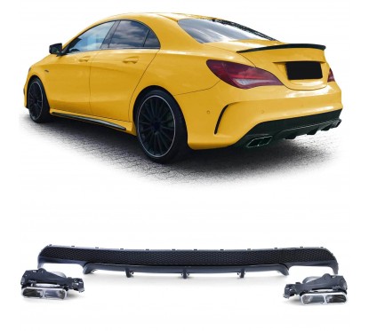 Diffuseur + Echappements Mercedes CLA W117 Pack AMG (13-16)