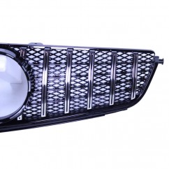 Calandre Mercedes Classe C W204 C63 Amg Look Noir brillant et chrome 11-14