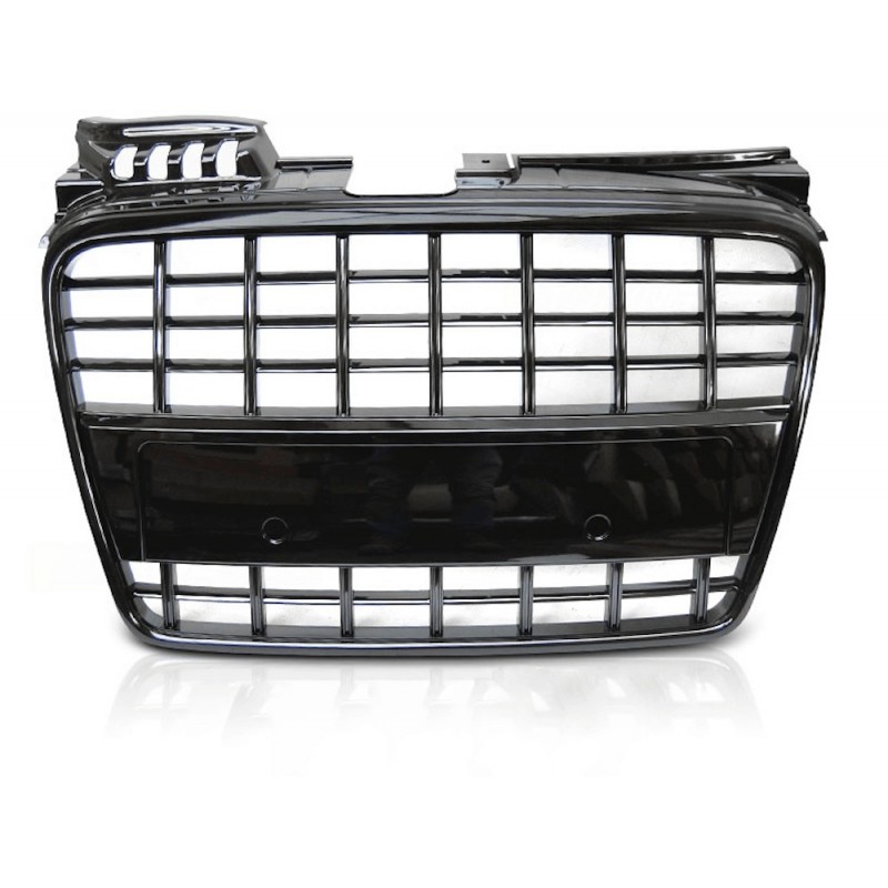 Caches Calandre Phare Antibrouillard Noir Brillant Pour Audi A4 B7 S4 2005-2008 - Réf. 8E0807681F/2F - 13