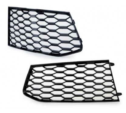 2x Grilles anti brouillard noir brillant Audi A6 4G C7 11-15