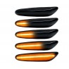 2x Clignotants ailes dynamiques Noir BMW Série 1, Série 3, Série 5, X1 et X3