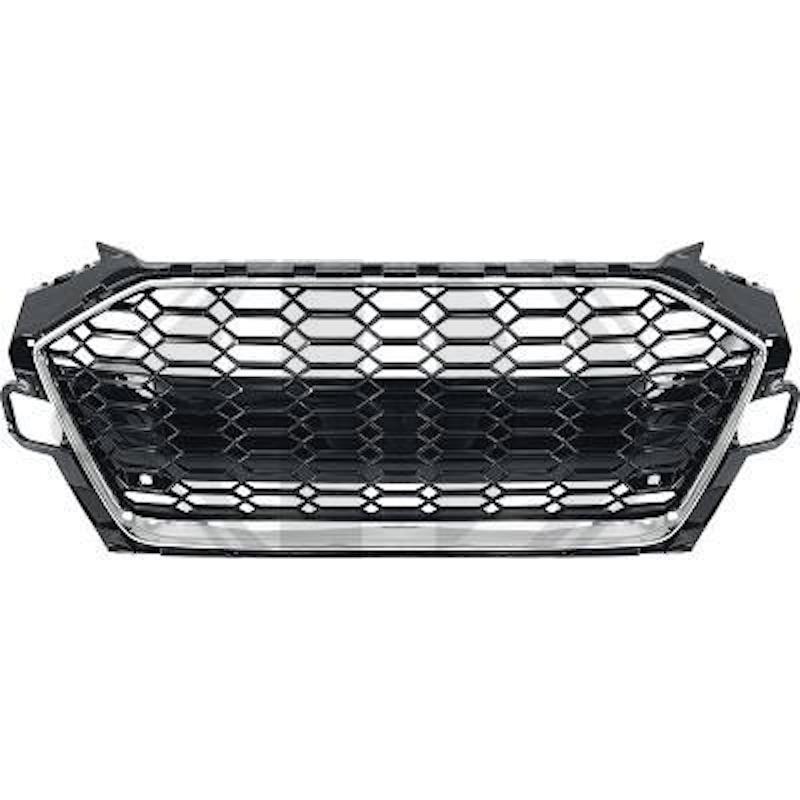 Calandre Audi A4 Noir brillant et chrome 19+ Calandre Audi A4 Noir brillant et chrome 19+