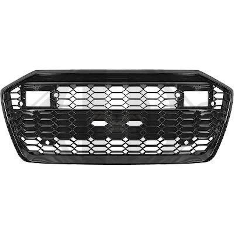 Calandre adaptable sur Audi A6 Look RS6 Noir brillant (18+)