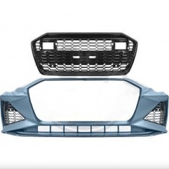Pare choc + Calandre noir brillant Audi A6 Look RS6 18+