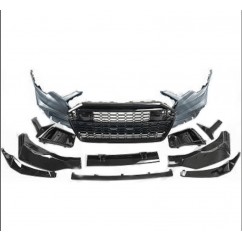 Pare choc + Calandre noir brillant Audi A6 18+