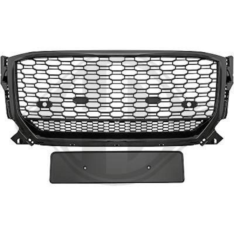 Calandre Audi Q2 Look RSQ2 Noir brillant (16-20)