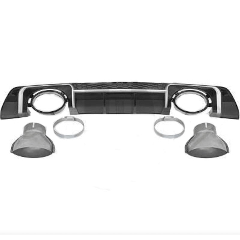 Diffuseur arrière + embouts Audi TT Look RS (14-18)