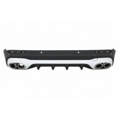 Diffuseur et échappements 2+2 chrome Mercedes GLB X247 20+
