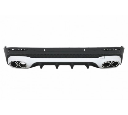 Diffuseur et échappements 2+2 chrome Mercedes GLB X247 20+