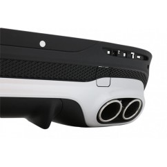 Diffuseur et échappements 2+2 chrome Mercedes GLB X247 20+