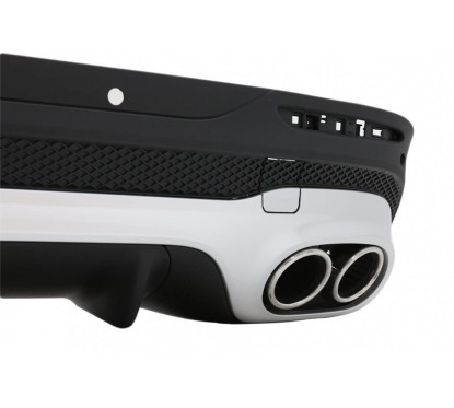 Diffuseur et échappements chrome Mercedes GLB X247 (20+) Look 45s AMG