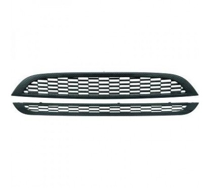 2x Grilles de pare choc carbone Mini Cooper S R53 (04-06)