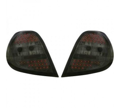 2x Feux arrières noir fumé Renault Clio 3 (05-09)