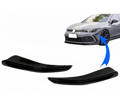 2x Rajouts d'ailes noir laqué adaptables sur VW Golf 8 GTI / R-Line (20+)