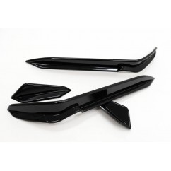 Rajout de pare-choc avant Noir brillant adaptable sur VW Golf VII 7.5 (17-20)