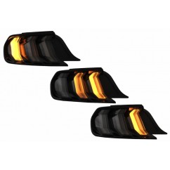 2x Feux arrières noir fumés Ford Mustang 6 (15-19)