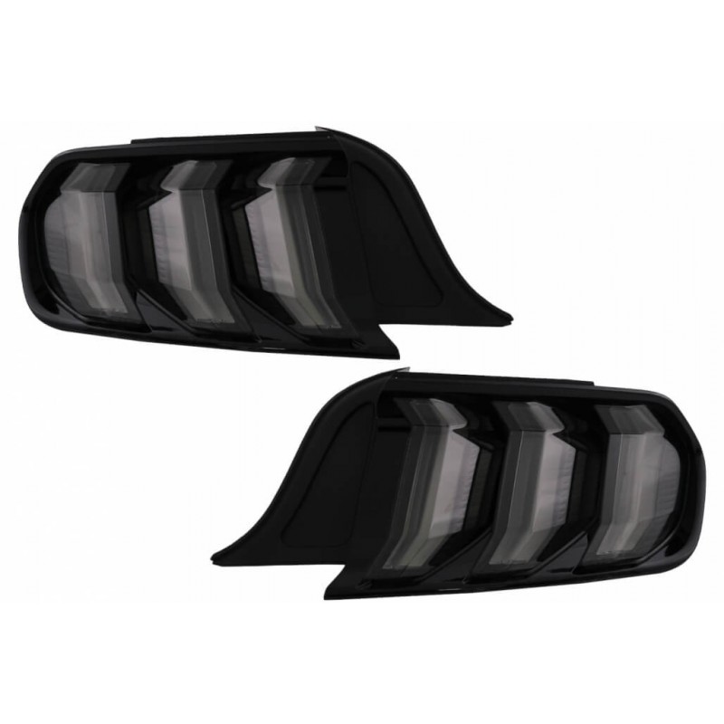 2x Feux arrière noir fumés Ford Mustang 6 (15-19)