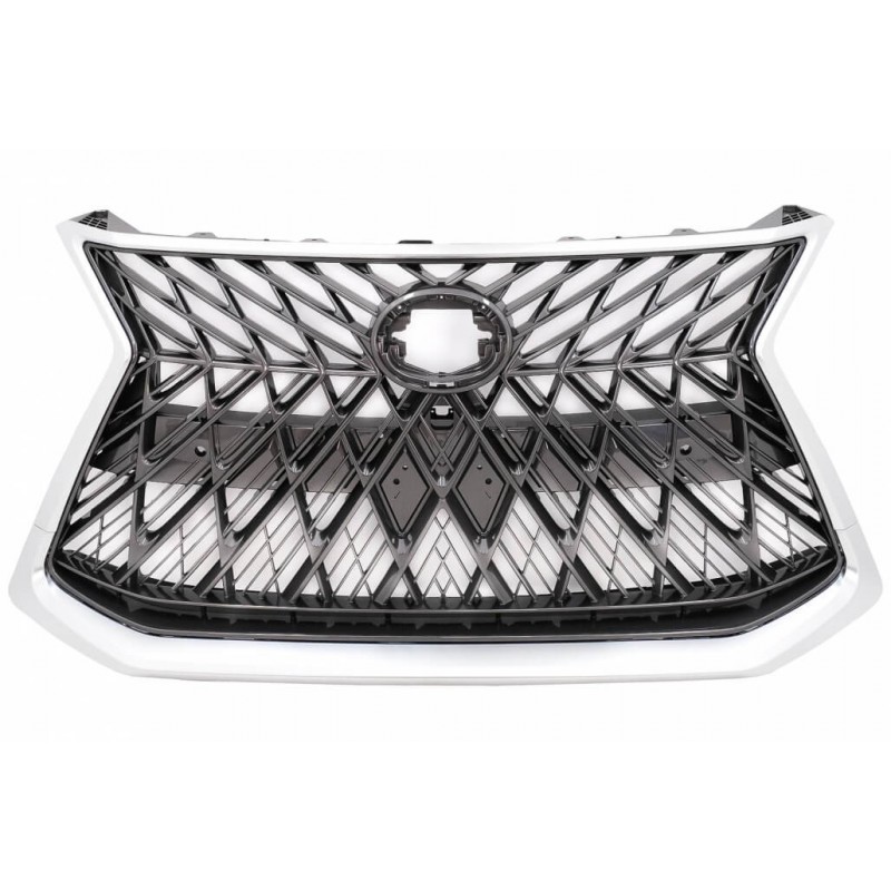 Calandre adaptable sur Lexus LX570 Noir Brillant et chrome 17+