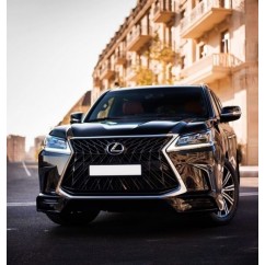 Calandre Lexus LX570 Noir Brillant et chrome 17+