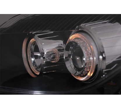 2x Phares avant LED Angel Eyes adaptables sur Opel Astra H (04-09)