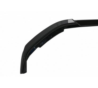 Rajout de pare-choc avant noir brillant adaptable sur Peugeot 208 (20+)
