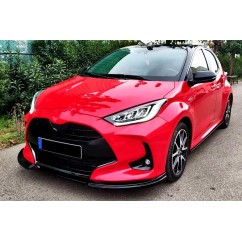 Rajout de pare-choc avant noir brillant Toyota Yaris (20+)