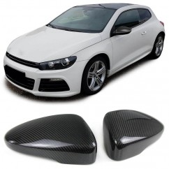 2x Coques de retroviseurs en carbone Vw Scirocco Passat CC Beetle