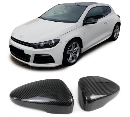 2x Coques de retroviseurs en carbone Vw Scirocco Passat CC Beetle