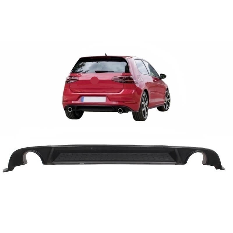 Diffuseur arrière Vw Golf 7.5 VII Look GTI (17+) Diffuseur arrière Vw Golf 7.5 VII Look GTI (17+)
