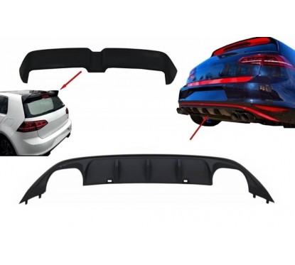Pack diffuseur + becquet look ABT Vw Golf 7 VII 13-17