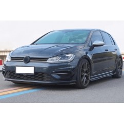 Rajout de pare-choc avant Noir brillant adaptable sur VW Golf VII 7.5 (17-20)