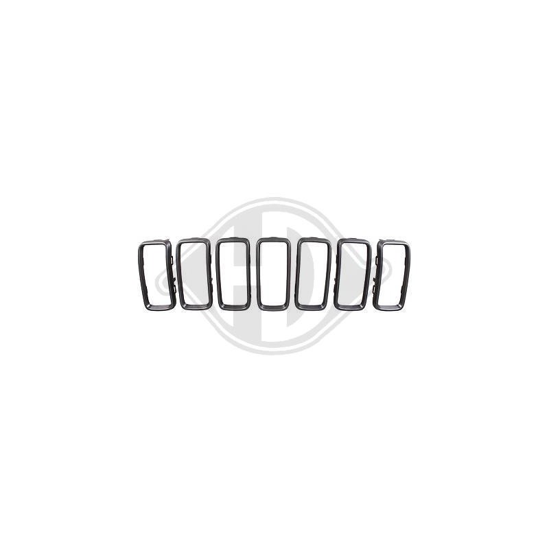 Grilles de calandre noir adaptables sur Jeep Renegade 19+