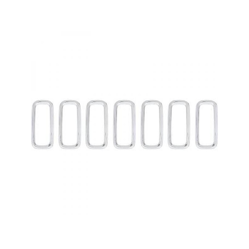 Grilles de calandre chrome adaptables sur Jeep Renegade 15-18