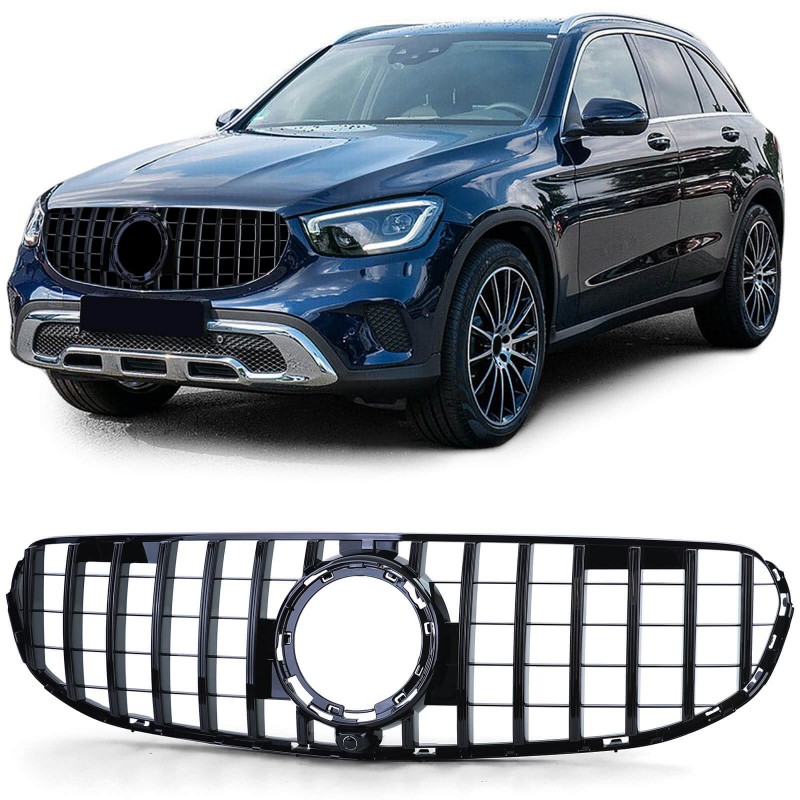 Calandre Mercedes GLC Facelift Panamericana SANS PACK AMG noir brillant (19-20) Calandre Mercedes GLC Facelift Panamericana SANS PACK AMG noir brillant (19-20)