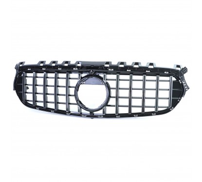 Calandre Noir et chrome Mercedes Classe B W247 Look Panamericana (19-23) Avec Pack AMG
