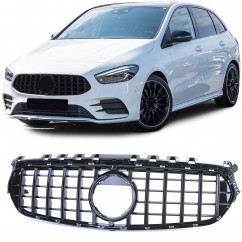 Calandre Noir Brillant Mercedes Classe B W247 Look Panamericana (20+) Avec Pack AMG