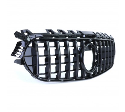 Calandre Noir Brillant Mercedes Classe B W247 Look Panamericana (19-23) Avec Pack AMG