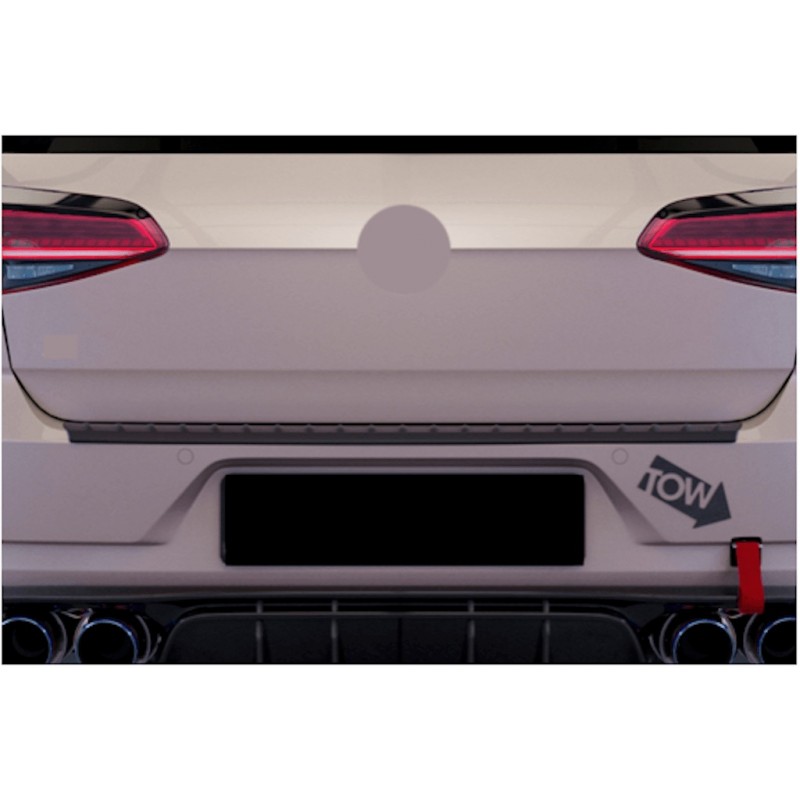 Seuil de coffre noir brillant adaptable sur VW Golf 7 17-21