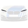 Sourcils phares avants noir brillant adaptables sur BMW série 1 F20/F21 15-19