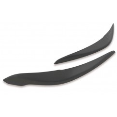 Sourcils phares avants noir brillant adaptables sur BMW série 1 F20/F21 15-19
